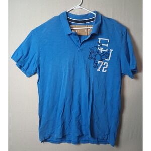 Ecko Unltd. Mens Polo Shirt‎ Rhino Graphic Short Sleeve Blue 3XL Vintage Y2K B